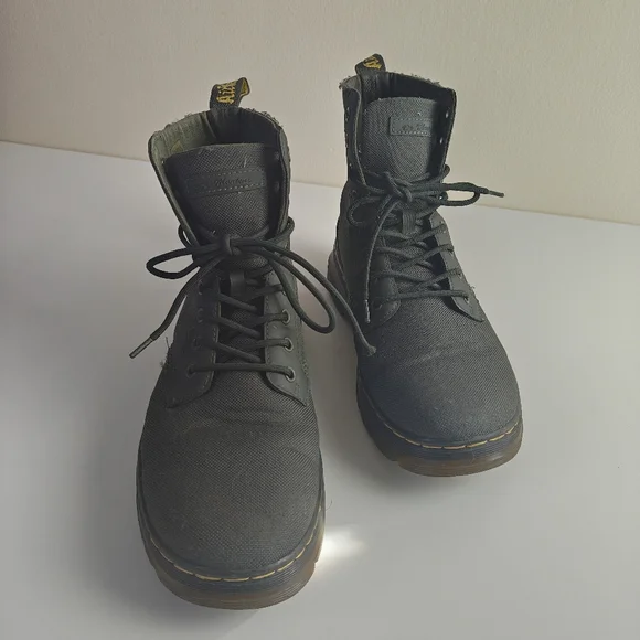 Dr. Martens Dark Olive Lace-Up Combat Boots - Picture 5 of 8